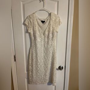 Connected Apparel White dress size 10